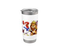 Francia Reino Unido Inglaterra Francesa Británica Inglés Vaso térmico de acero inoxidable de doble pared