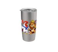 Francia Reino Unido Inglaterra Francesa Británica Inglés Vaso térmico de acero inoxidable de doble pared