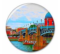 Francia Río Garona Toulouse Imán de Nevera, imánes Decorativo, abridor de Botellas, Ciudad turística, Viaje, colección de Recuerdos, Regalo, Pegatina Fuerte para Nevera