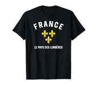 Francia Tierra de Encanto (en francés) Fleur de lis Camiseta