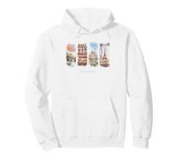 Francia Torre Eiffel, cafés y Montmartre - Vacaciones en París Sudadera con Capucha