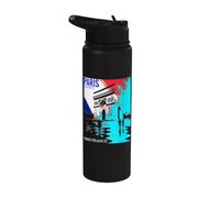 Francia y City Trip a París Stainless Steel Insulated Water Bottle
