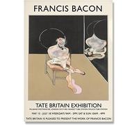 Francis Bacon Poster ExposicióN Figuras Retrato Arte De La Pared Francis Bacon Impresiones Pintor Surrealista Francis Bacon Cuadros Decoracion Para El Hogar Sin Marco 30×40cm