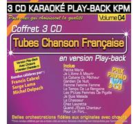 Francis Cabrel - Coffret 3 CD Karaoké Play-Back KPM "Tubes Chanson Française Vol.04"