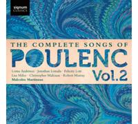 Francis Poulenc The Complete Songs of Poulenc - Volume 2 (CD) (Importación USA)