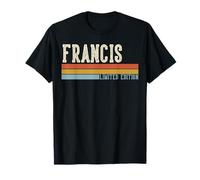 Francis Retro Vintage Hombres Niños Niños Nombre Camiseta