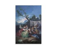 Francisco De Goya-Las Lavanderas - Lienzo decorativo para pared, moderno, impresión para el hogar, pósteres, 24 x 36 pulgadas (60 x 90 cm)