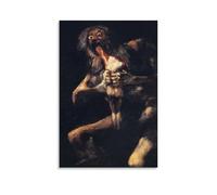 Francisco De Goya-Saturn Devouring His Sons - Lienzo decorativo para pared, impresión moderna, 20 x 30 cm