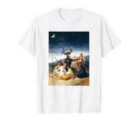 Francisco Goya - Sabbath de Brujas Camiseta, Hombre, Blanco, XL