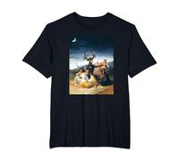 Francisco Goya - Sabbath de Brujas Camiseta, Hombre Tallas Grandes, Negro, 3X Alto