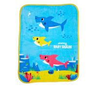 Franco Baby Shark - Ropa de Cama para niños, Manta de Seda Supersuave al Tacto, 40 x 50 Pulgadas (Producto con Licencia Oficial)