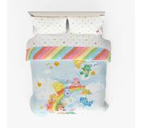 Franco Care Bears Classic Set de Ropa de Cama 5 Piezas, edredón Reversible de Microfibra Muy Suave y Acogedor con sábanas, tamaño Doble, coleccionables (Producto con Licencia Oficial)
