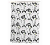 Franco Collectibles Beetlejuice - Cortina de Ducha de Microfibra para baño, 70 x 72 Pulgadas (Producto Oficial)