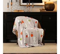 Franco Collectibles Casper The Friendly Ghost - Manta de Halloween, Ropa de Cama de Felpa súper Suave y acogedora, 50 x 70 Pulgadas (Producto con Licencia Oficial)