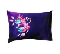 Franco Collectibles - Funda de Almohada Reversible estándar de satén Sedoso de 20 x 30 Pulgadas para Cabello y Piel de Care Bears x Universal Monsters (Producto Oficial)