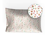 Franco Collectibles Hello Kitty Santa Holiday Christmas Beauty Funda de Almohada de Satén Estándar 50,8 x 76,2 cm para Cabello y Piel (Licencia Oficial)