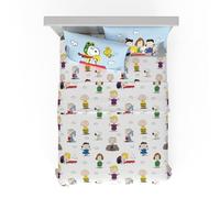 Franco Collectibles Peanuts Snoopy Bedding - Juego de sábanas de Microfibra súper Suave y acogedora, tamaño matrimonial, 4 Piezas (Producto con Licencia Oficial)