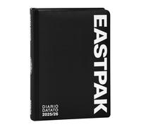 EASTPAK Agenda escolar 2025-2026, agenda mediana diaria de 13 meses, ideal para escuela secundaria y superior, con cubierta acolchada y 352 páginas de colores, 12 x 16,5 cm