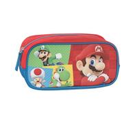 Franco Cosimo Panini Editore Super Mario - Estuche Escolar Oficial Super Mario, Estuche Rectangular Grande, Ideal para Guardar la papelería, con práctico Cierre de Cremallera, 22 x 11 x 8 cm