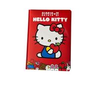 Franco Cosimo Panini Hello Kitty - Agenda diaria con fecha 2026/2027, agenda diaria con marcapáginas, tapa dura roja