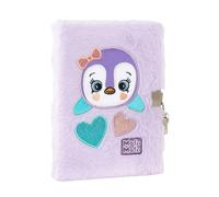 Franco Cosimo Panini Mofu Mofu - Diario secreto con candado para niñas y niñas, tapa acolchada y pegatinas de colores, ideal para escribir pensamientos, 13 x 19 cm