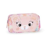 Franco Cosimo Panini MOFU MOFU, Estuche Escolar Oficial Mofu Mofu con Oso, Estuche Pequeño con Cremallera y Detalles Acolchados, Idea de Regalo para Niña y Niño, 22 x 5H x 12 cm