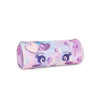Franco Cosimo Panini Mofu Mofu - Estuche Escolar Oficial Mofu Mofu, Estuche cilíndrico, Ligero y Compacto, fácil de Transportar y Guardar en la Mochila, con práctico Cierre de Cremallera, 22 x 8 cm,