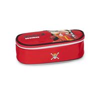 Franco Cosimo Panini One Piece - Estuche Escolar Oficial de una Pieza, Estuche para niño y niña Ovalado, Ideal para Guardar la papelería, con práctico Cierre de Cremallera, 22 x 7,5 x 11 cm, Rojo,