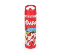 Franco Cosimo Panini Pimpa - Botella oficial Pimpa, botella de PET con boquilla para niños y niñas, ideal para la escuela y el deporte, idea regalo, capacidad 400 ml, 6,5 x 17 cm