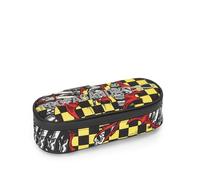 Franco Cosimo Panini Propaganda - Estuche Escolar Oficial de Propaganda, Estuche Ovalado, Ligero, Compacto, fácil de Transportar y Guardar en la Mochila, práctico Cierre de Cremallera, 8 x 22 x 8 cm,