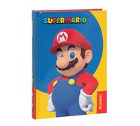 Franco Cosimo Panini Super Mario - Diario escolar oficial Super Mario, diario de 12 meses ideal para la escuela primaria, con tapa acolchada y 320 páginas interiores impresas a color, 13 x 17,8 cm