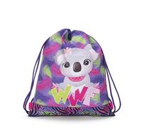 Franco Cosimo Panini WWF - Bolsa con cordón oficial WWF, compacta y versátil, ideal para gimnasio, escuela, viajes, merienda, idea de regalo para niños y jóvenes, 35 x 42 x 2 cm, rosa, violeta, 35 x