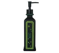 Franco Dispensador de loción de jabón de baño Duro, Resina, Negro y Verde