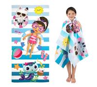 Franco DreamWorks Gabby Dollhouse - Toalla de baño de algodón súper Suave para baño/Piscina/Playa, 58 x 28 Pulgadas (Producto Oficial de Gabby's Dollhouse)