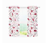 Franco Hello Kitty - Juego de Cortinas para habitación de niños, 82 x 63 Pulgadas (Producto con Licencia Oficial)
