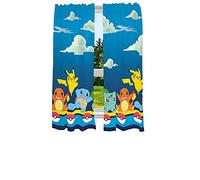 Franco Juego de Cortinas para Ventana de habitación de niños, 82 x 63 Pulgadas, diseño de Pokemon, Multicolor