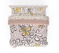 Franco Juego de edredón y sábanas, poliéster Reciclado, Bob Esponja, 5 Piezas, tamaño King