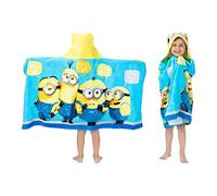 Franco Kids Bath and Beach Soft Cotton Terry Hooded Towel Wrap, 24" x 50", Despicable Me Minions
