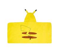 Franco Kids toalla de baño y playa de algodón suave con capucha envolvente, 24 pulgadas x 50 pulgadas, Pokemon Pikachu