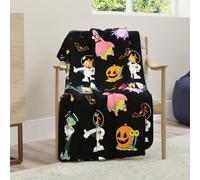 Franco Manta de Halloween de Bob Esponja para niños, Ropa de Cama de Felpa súper Suave y acogedora, 50 x 70 Pulgadas (Producto con Licencia Oficial)