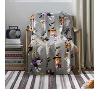 Franco Manta de Halloween de la Patrulla Canina para niños, Ropa de Cama de Felpa súper Suave y acogedora, 50 x 70 Pulgadas (Producto con Licencia Oficial)