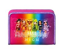Franco Panini. Cartera Rainbow High con botón para niña, 11 x 7,5 cm, Multicolor, Multicolor, Talla única, Casual