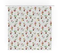 Franco Peanuts Holiday Christmas Bath - Cortina de Ducha de Microfibra, 72 x 72 Pulgadas (Producto Oficial)