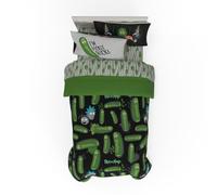 Franco Rick & Morty Set de Ropa de Cama 5 Piezas, edredón Reversible Muy Suave y Acogedor con sábanas y Funda de Almohada, tamaño Individual (Producto con Licencia Oficial)