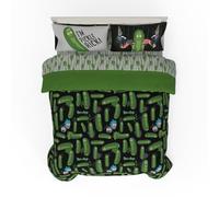 Franco Rick & Morty Set de Ropa de Cama 7 Piezas, edredón Reversible Muy Suave y Acogedor con sábanas y Funda de Almohada, tamaño Queen (Producto con Licencia Oficial)