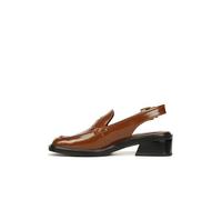Franco Sarto Giada Slingback Loafer, Mocasín Plano Mujer, Marrón Tabaco Brillante, 39 EU