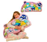 Franco- Super Soft Plush Bedding Cuddle Pillow Buddy Almohada Corporal de Gran tamaño, Dibujo Animado, Color Hello Kitty & Friends, 25.5 x 36 in (PS2158)