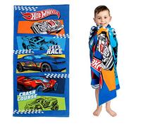 Franco Toalla de baño de algodón súper Suave para niños, 58 x 28 Pulgadas, Hot Wheels