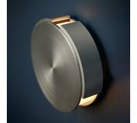 FRANDSEN Aplique de pared Rotate, aluminio, Ø 15 cm, metal