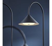 FRANDSEN Lámpara de pie LED Grasp, negra, altura 72 cm, metal